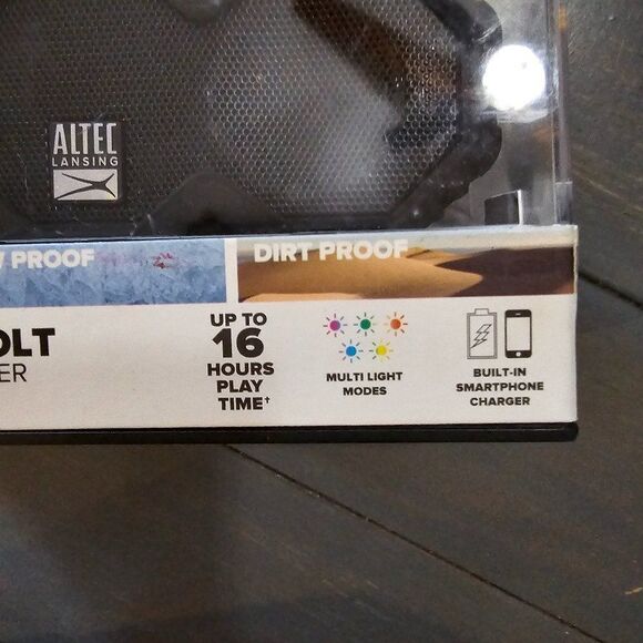 Altec Lansing Black Mini Lifejacket Jolt Rugged Portable Bluetooth Speaker - Picture 11 of 16